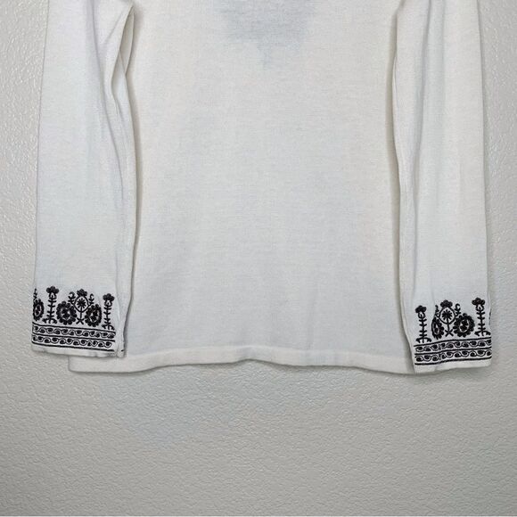 Cynthia Rowley Women’s Size Large Embroidered Long Sleeves Top - Picture 10 of 13